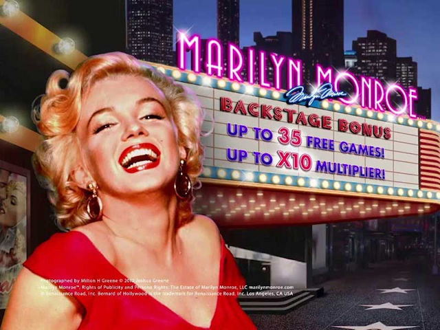 Licencirani videoigralni avtomat s temo filma Marilyn Monroe
